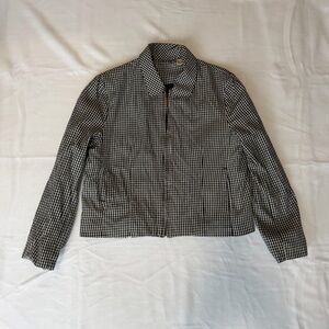 Bobby Chan Gingham Black and White Checkered Jacket
